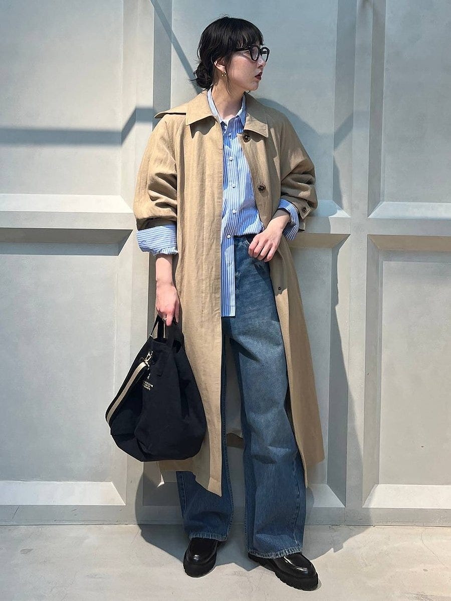 ストライプシャツコーデ4