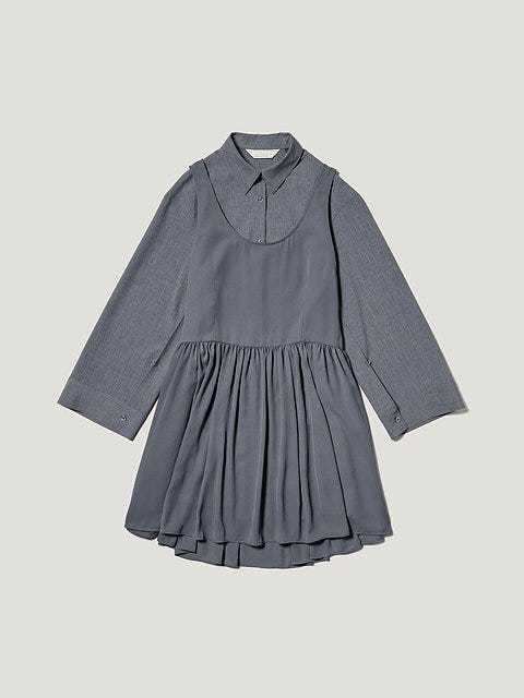 GUrokhコラボの2ピースシャツミニワンピースセット