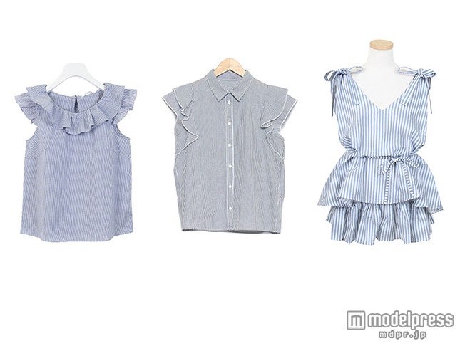 爽やかで好印象「ストライプブラウス」3選／画像提供：左から「KOBELETTUCE」、「salus」、「KOBELETTUCE」【モデルプレス】