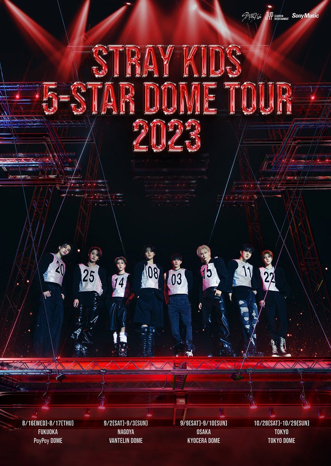 「Stray Kids 5-STAR Dome Tour 2023」(提供写真)