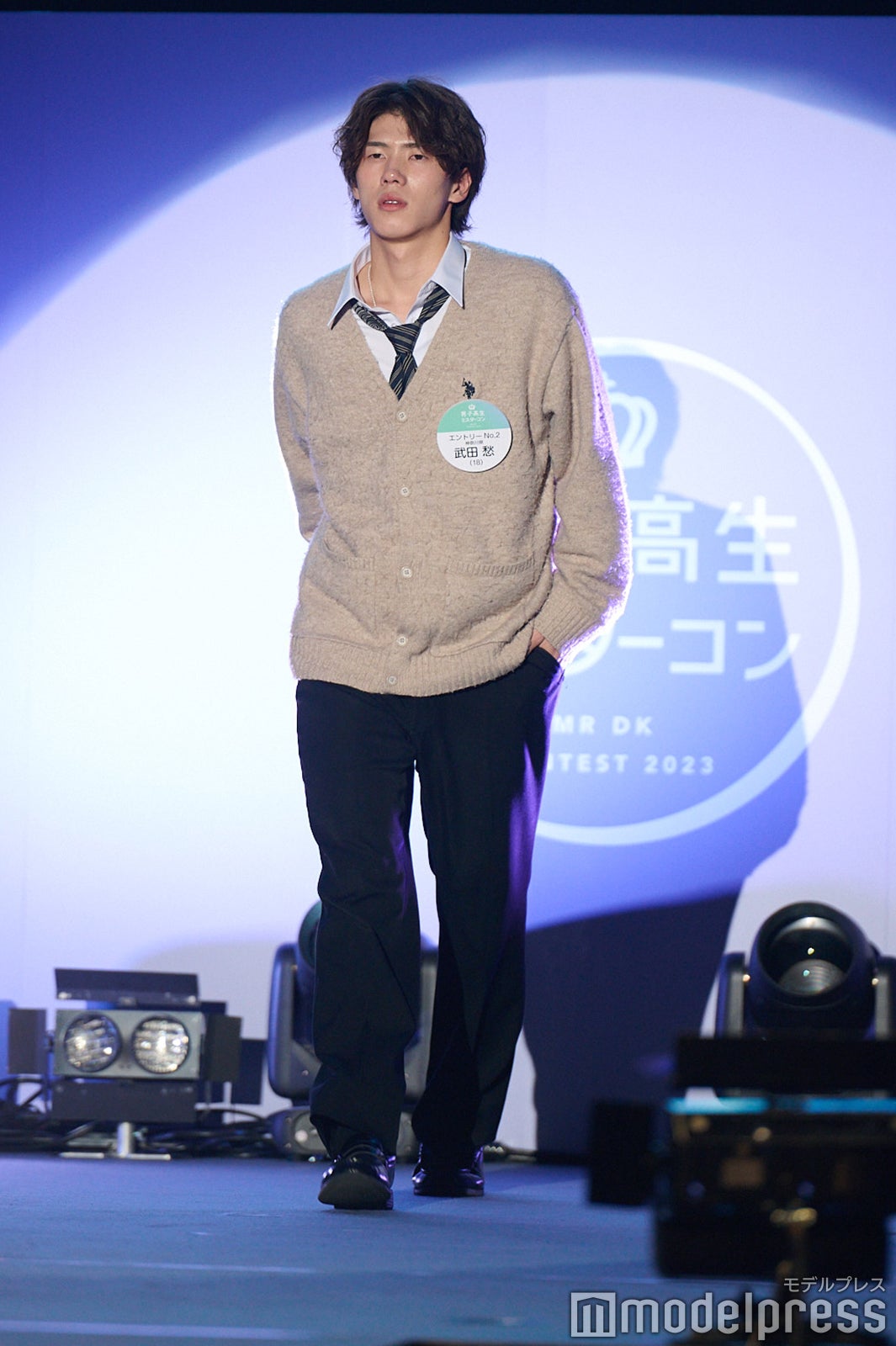 武田愁くん「男子高生ミスターコン2023」ファイナル審査の様子（C）モデルプレス