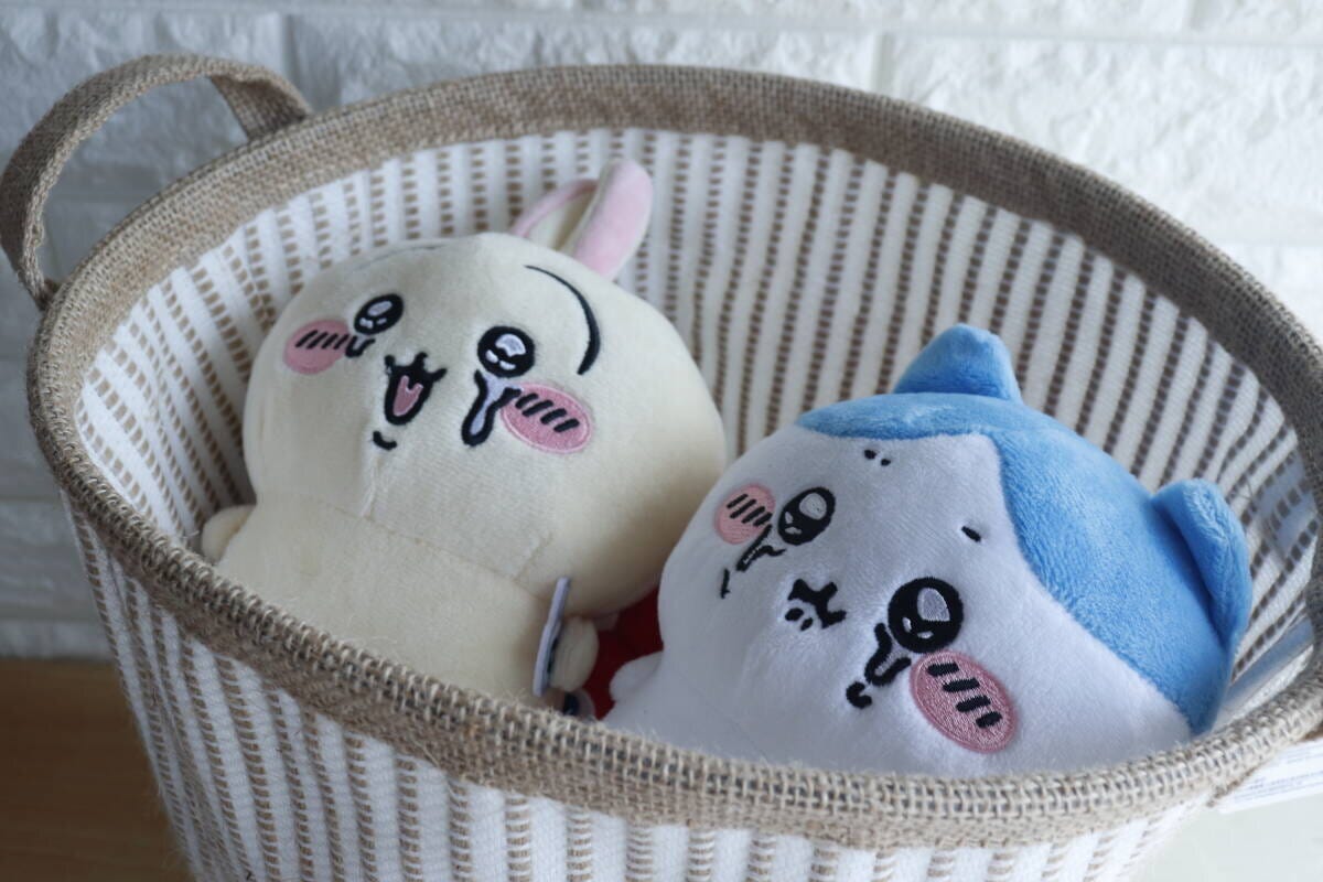 収納BOX（ジュート入、丸）　ぬいぐるみ収納