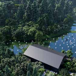 「五浦 幽谷隠田跡温泉 源泉掛け流し&グランピング」茨城, 五浦(C)チームラボアーキテクツ ※イメージ画像