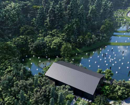 グランピング×温泉×チームラボのアートが融合、茨城「五浦 幽谷隠田跡温泉」2024年秋開業