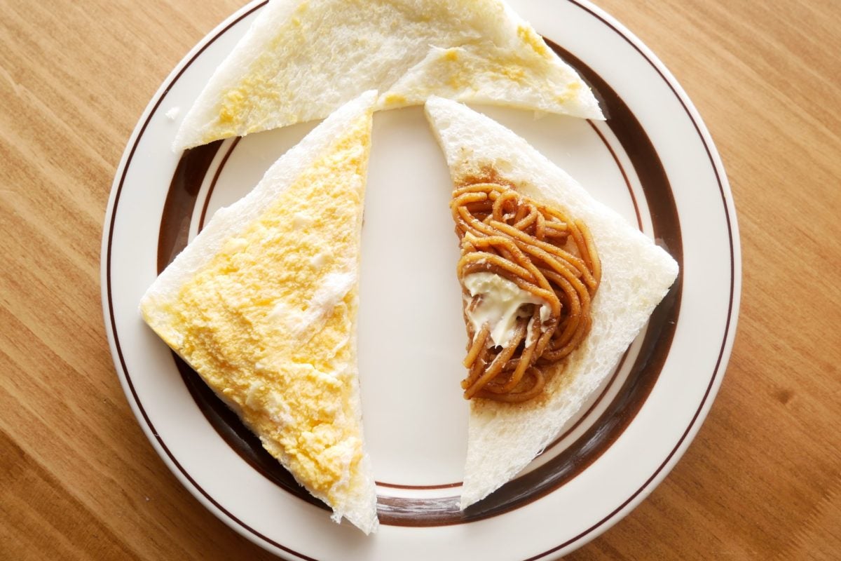 ハムカツ＆焼きそばサンド