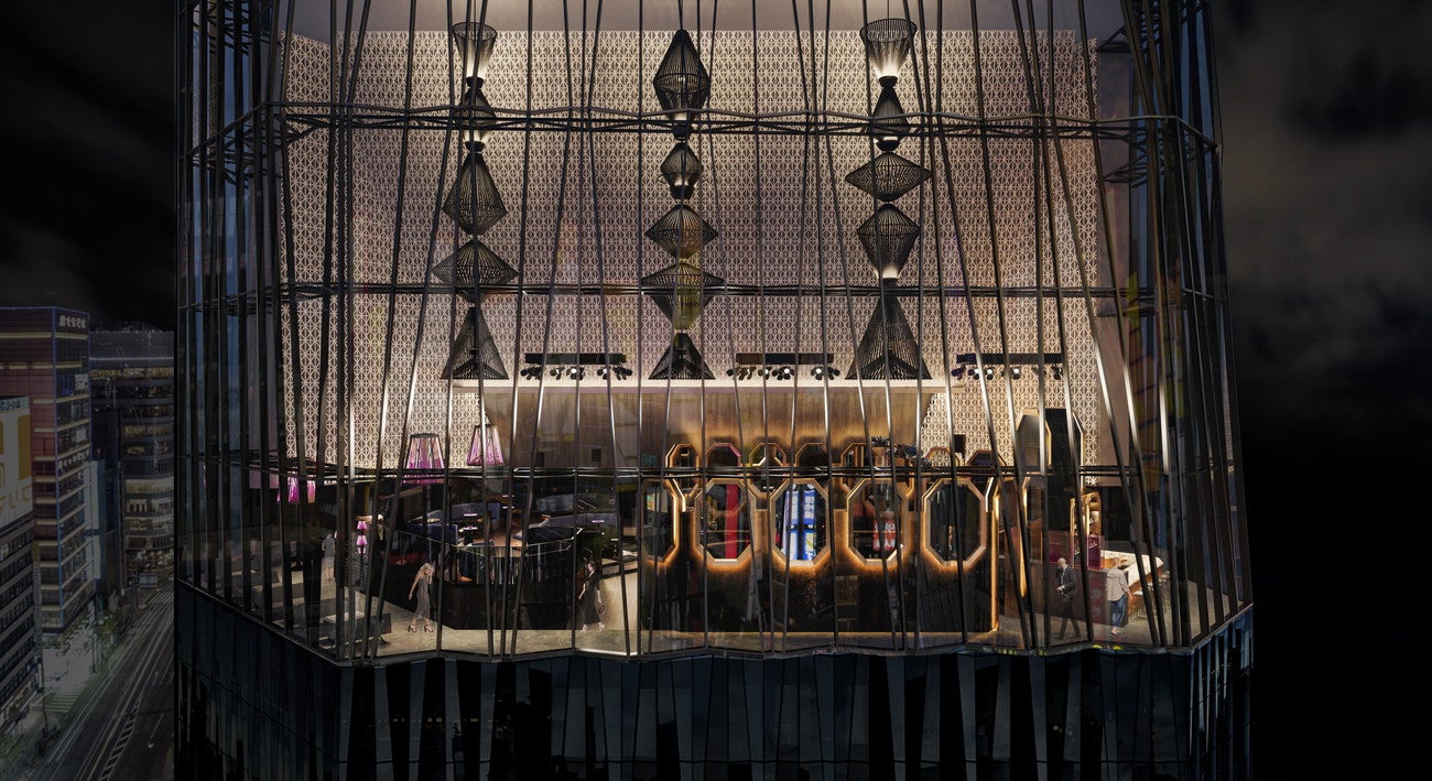 銀座に新ナイトクラブ「レイズ」吹き抜けの開放感＆煌めく夜景を望む非日常的空間