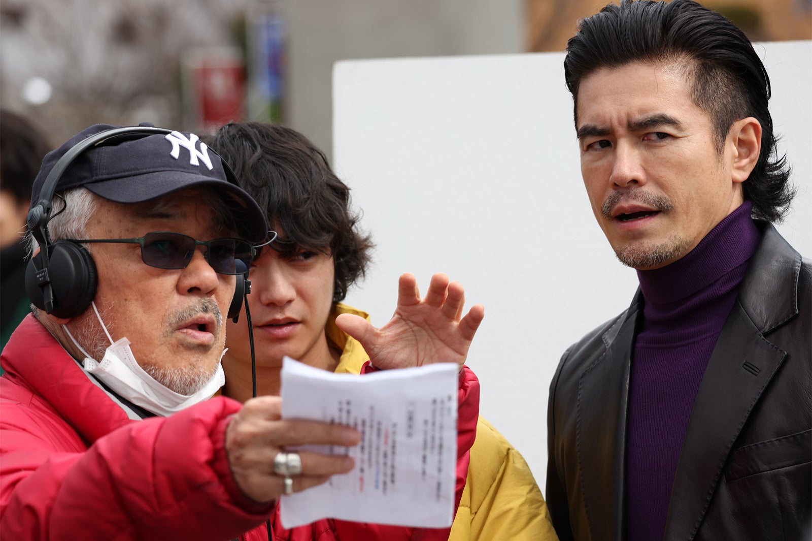 染谷将太、伊藤英明／映画『国境』 絶賛撮影中in関西（C）2027 K2 Pictures