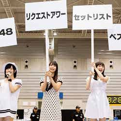 （左から）山本彩、白間美瑠、矢倉楓子、渡辺美優紀（C）NMB48