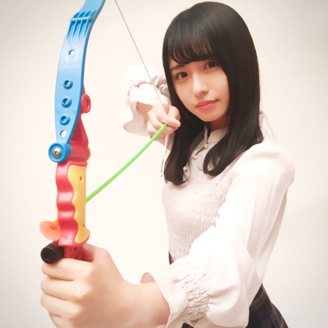 長濱いる（射る）／狙いを定めている長濱（提供写真）