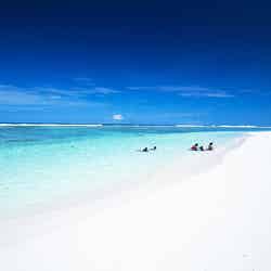 真っ白な砂とロタブルーの海のコントラストが眩しいテテトビーチ(C)Junji Takasago/MVA