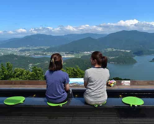 福井に新絶景スポット「天空のテラス」カフェや足湯で三方五湖の大パノラマに感動