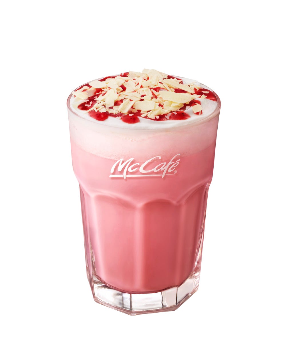 ホワイトチョコストロベリーラテ／画像提供：日本マクドナルド