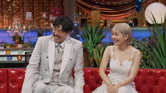 長谷川惠一、大内悠里「バチェラー・ジャパン」シーズン5エピソード10(C)2023 Warner Bros. International Television Production Limited