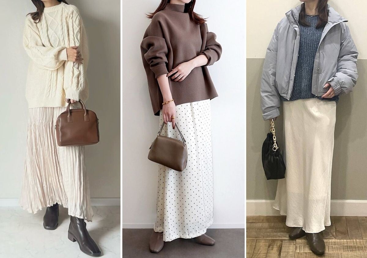 冬は「ニット×白スカート」でラクチンなのに可愛い♡大人の褒められコーデ5style