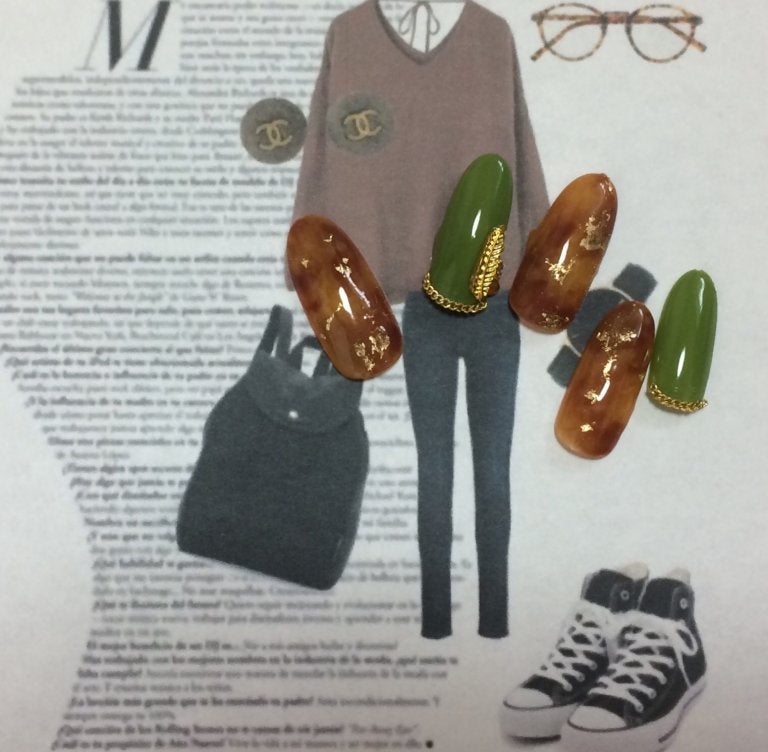 べっ甲ネイルに挑戦してみたい方に〜初級編〜