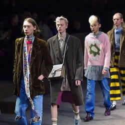 「グッチ」20~21年秋冬ミラノ・メンズコレクション 新しい男性らしさをアピール