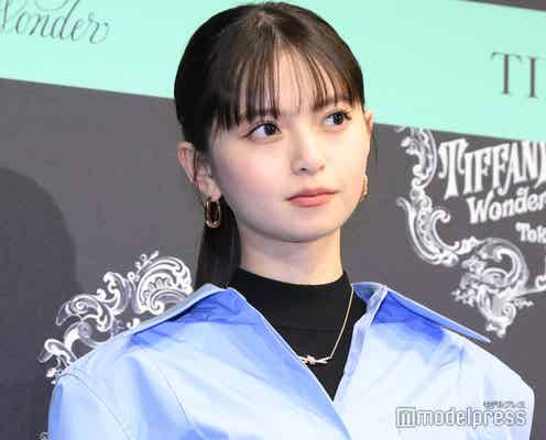 齋藤飛鳥、ポニーテールからジュエリーきらり セットアップで春の装い【ティファニーワンダー】