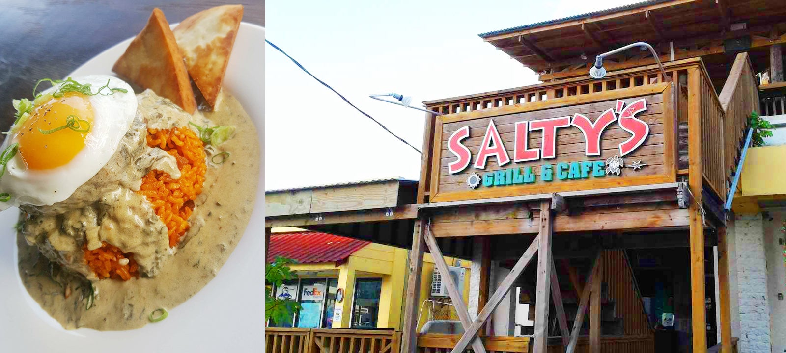 伝統的なレッドライスのロコモコが人気のSALTY’S GRILL＆CAFE（C）マリアナ政府観光局／MVA