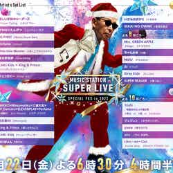 「ミュージックステーション SUPER LIVE 2023」タイムテーブル（C）テレビ朝日