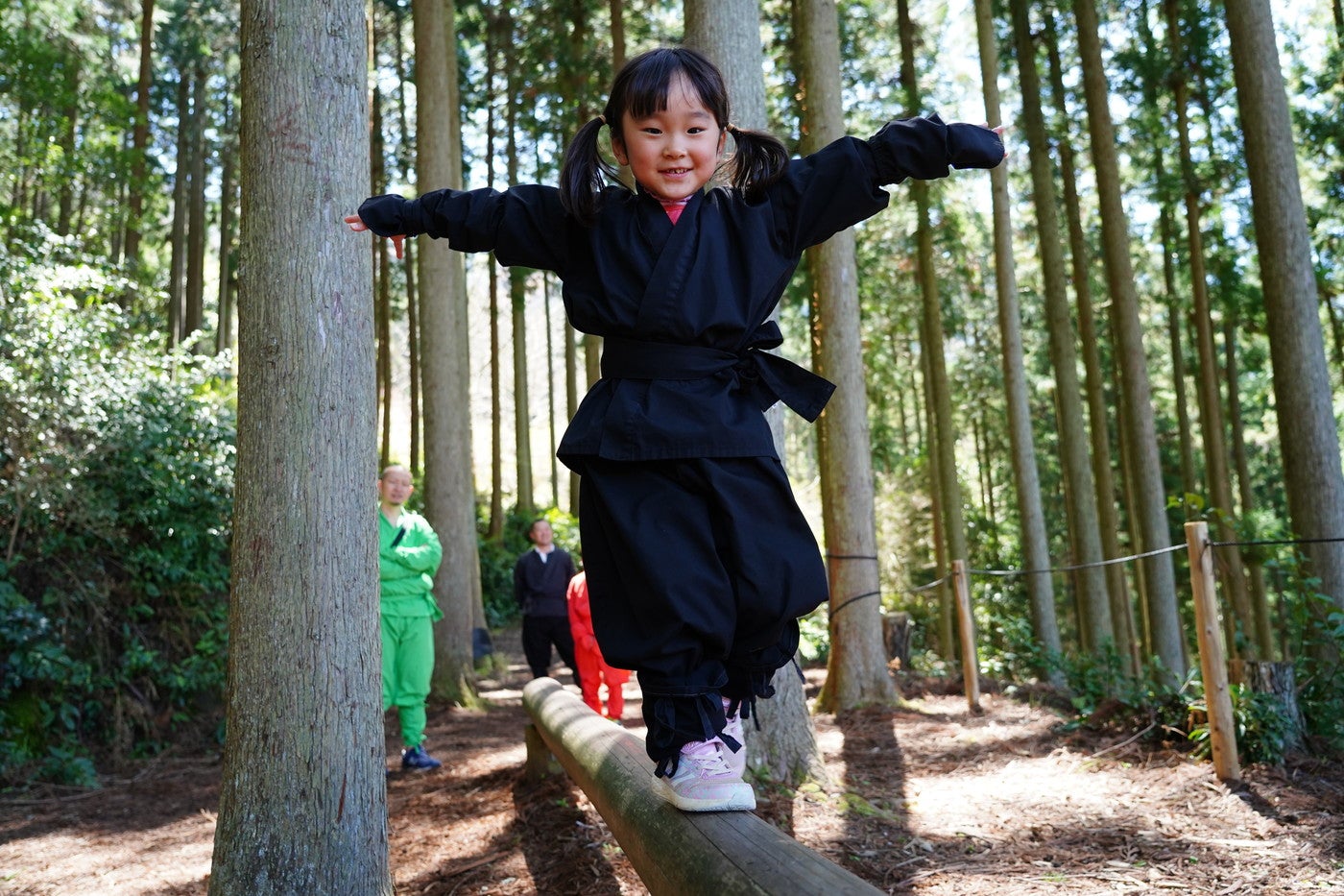 歩法（ほほう）丸太渡り（提供画像）