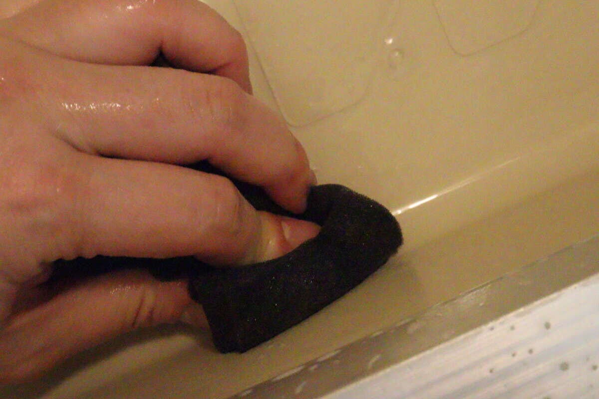 浴室床のがんこ汚れスッキリスポンジ 角 浴室床のがんこ汚れスッキリスポンジ 角