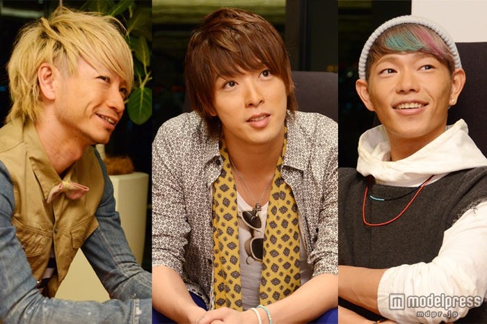 気さくな雰囲気でインタビューに応じてくれたソナーポケット(左から)matty、ko‐dai、eyeron