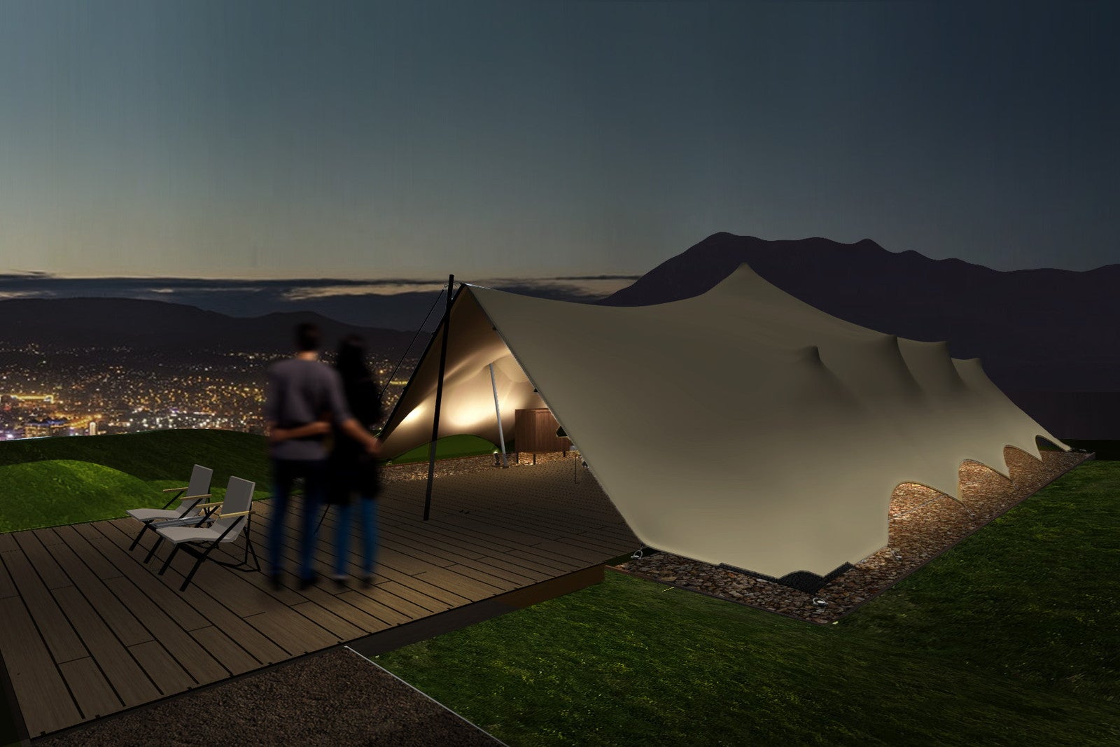 福岡・油山にスノーピークの宿泊施設、4月18日開業 一部客室はサウナ