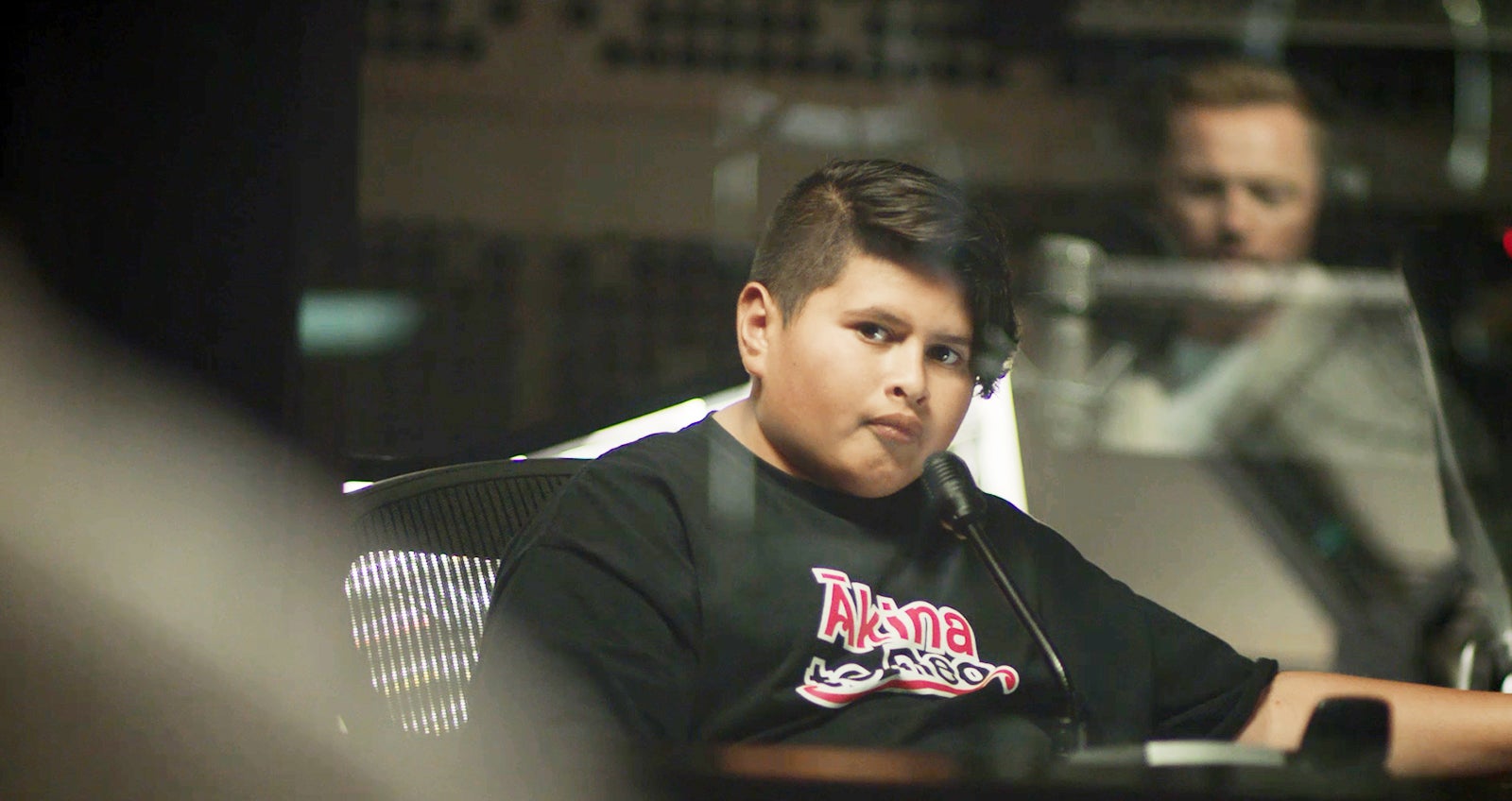 ミキサー室のジュリアン・デニソン／画像提供：ニュージーランド航空