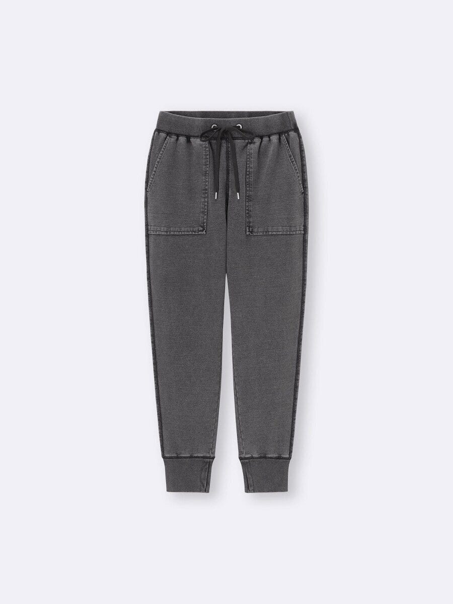 デニムスウェットイージーパンツ 2026gu値下げレディースデニムスウェットイージーパンツ