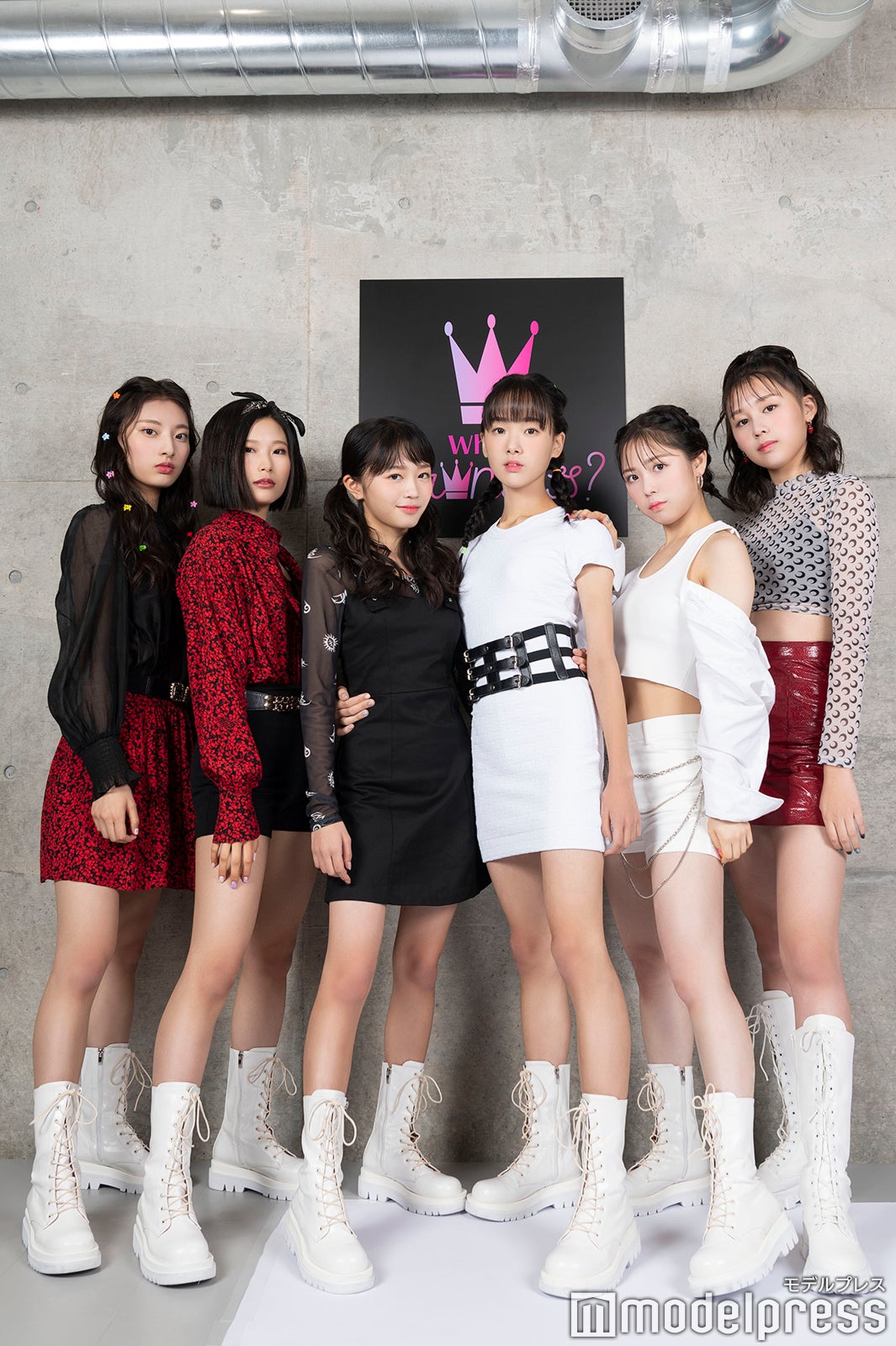 （第7話後）CHALLENGER組／（左から）YUU、RIO、YUKINO、UTA、AINA、RAN（C）モデルプレス