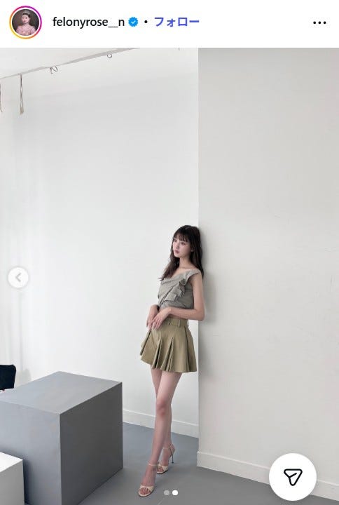 鶴嶋乃愛Instagramより