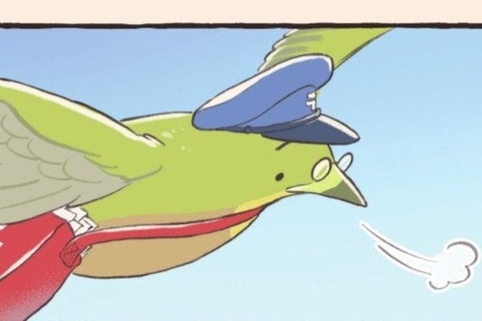 仕事に疲れた郵便屋さん。青空を見ながら思い出したこととは……？【コアラ絵日記4 #19】