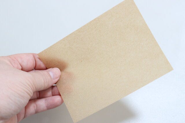 お弁当仕切り用シート　サイズ感