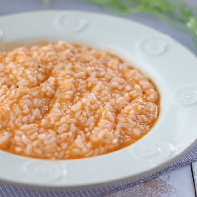 カルディ_一膳リゾット海老トマトクリームとご飯を混ぜた後