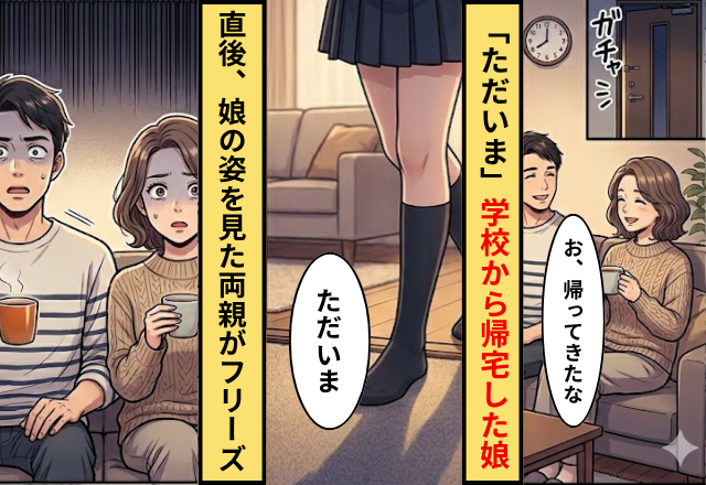 「ただいま」学校から帰宅した娘。だが直後「どういうことだよ…」娘の姿を見た両親がフリーズ！？