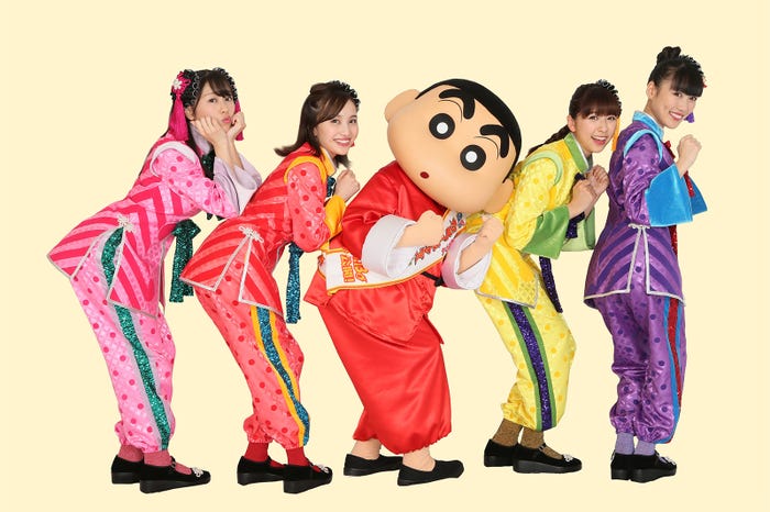 新生ももいろクローバーZ、映画クレヨンしんちゃんとコラボレーション(C)臼井儀人/双葉社・シンエイ・テレビ朝日・ADK 2018