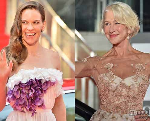 ヒラリー・スワンク&ヘレン・ミレン、2大オスカー女優が豪華美の競演果たす