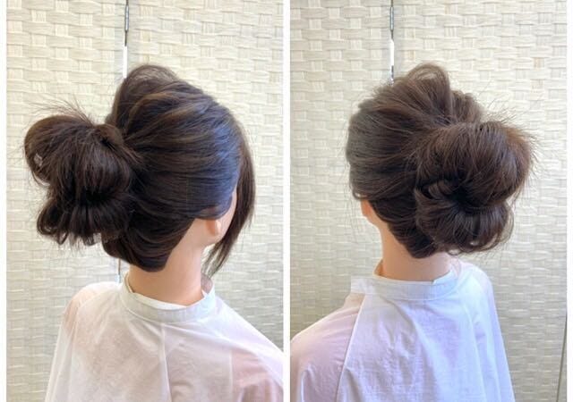 毛量多めさん集合 ダブルおだんごで簡単かわいい まとめ髪ヘアアレンジ モデルプレス 毛量多めさん集合 ダブルおだんごで簡単かわいい まとめ髪ヘアアレンジ モデルプレス