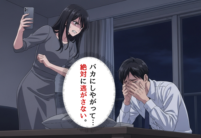 「もう二度としません」妻が【スマホ】を使って浮気夫を泣かせた話