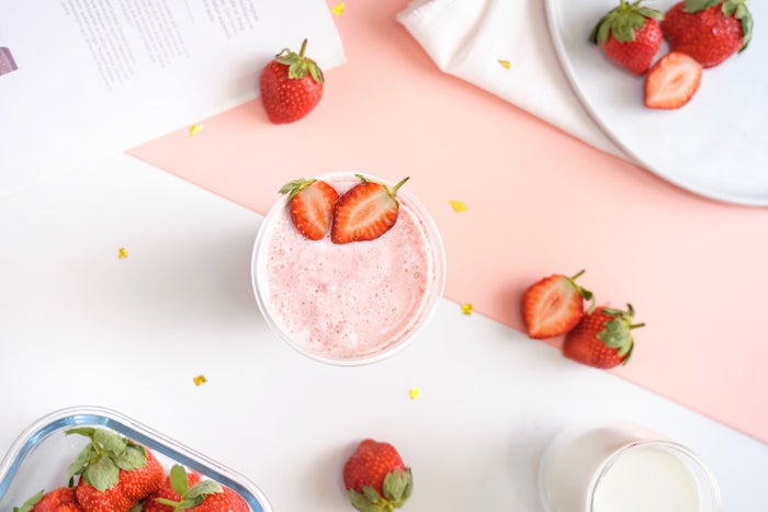 日本限定メニュー「フレッシュいちごミルク」／画像提供：MILKSHOP JAPAN