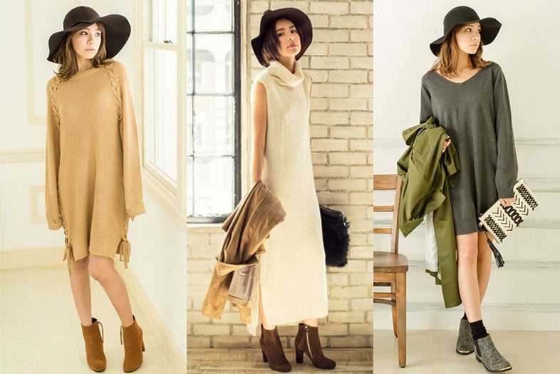 男性ウケ絶大！旬な「ニットワンピ」でデートモテを叶える