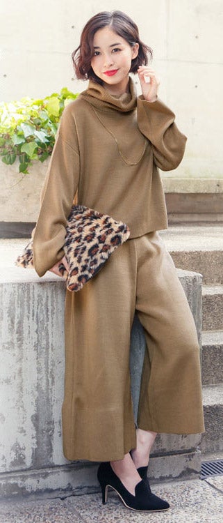 ハーフミラノリブニットガウチョパンツ「神戸レタス」2990円（税込）／画像提供：神戸レタス