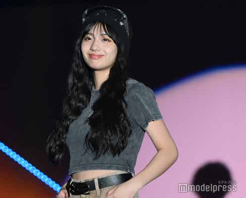 「今日好き」向井怜衣、ミニ丈Tシャツで美ウエストチラリ ウインクで会場沸かす【TGC teen ICHINOSEKI 2024】