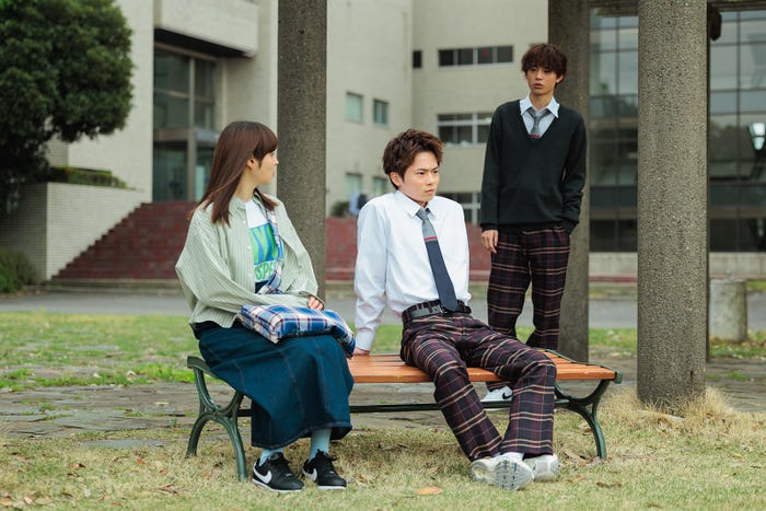 広瀬アリス、林裕太、水沢林太郎「なんで私が神説教」第7話(C)日本テレビ