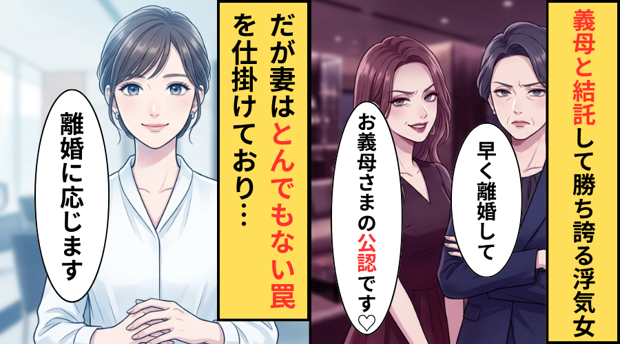 義母と結託して”子どもごと”略奪しようとする浮気女！だが妻は【一個の罠】を仕掛けていた話