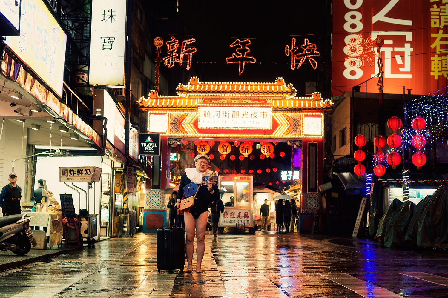 来場者数5万人超え、野性爆弾くっきー個展「超くっきーランド in 台北」日本伝統美術とコラボ