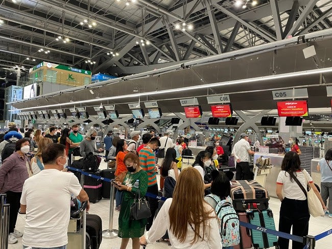 スワンナプーム国際空港チェックインカウンター／画像提供：タイ国政府観光庁 大阪事務所