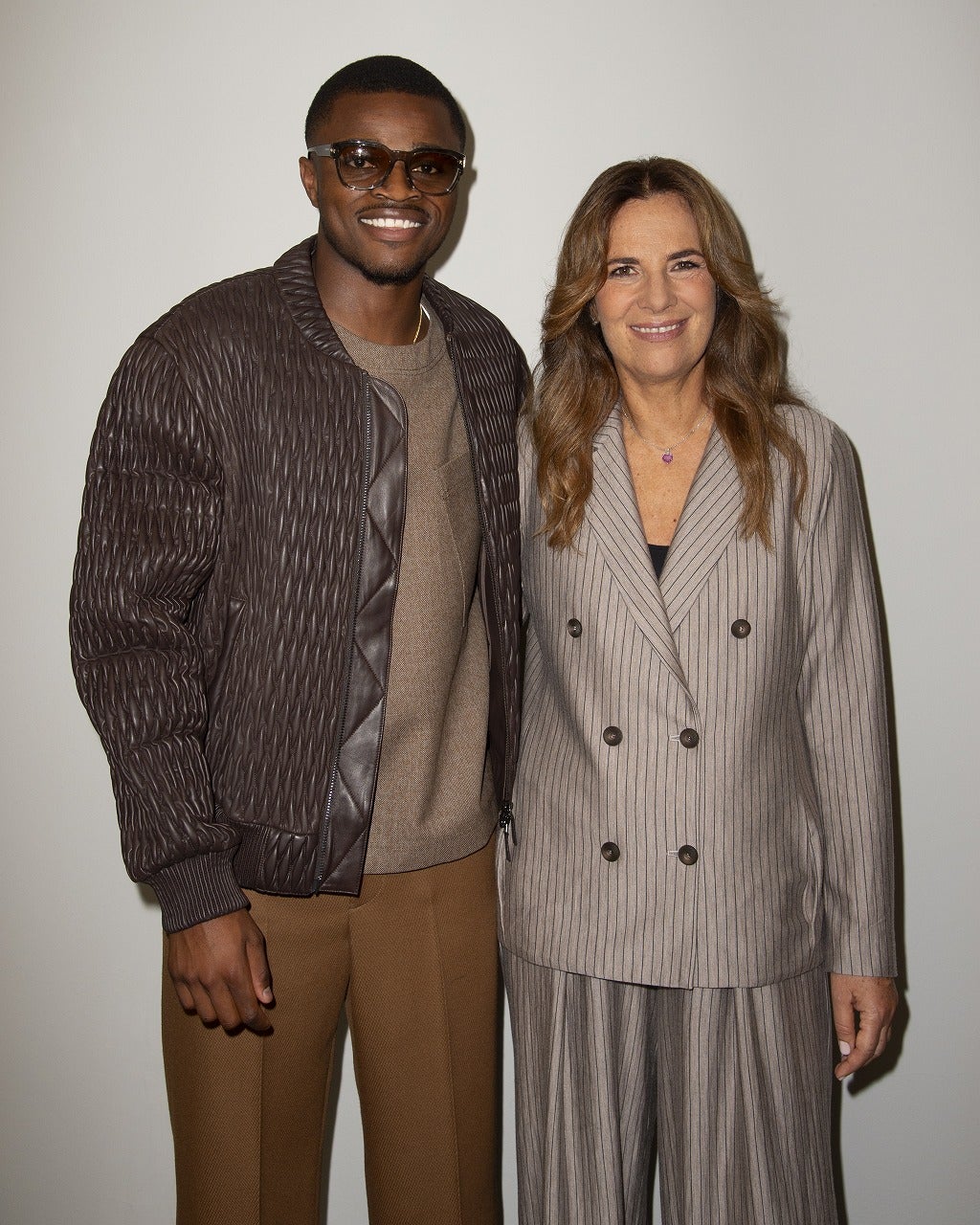 ピエール・カルル、ロベルタ・アルマーニ「エンポリオ アルマーニ24春夏ウィメンズコレクションショー」より（提供写真）