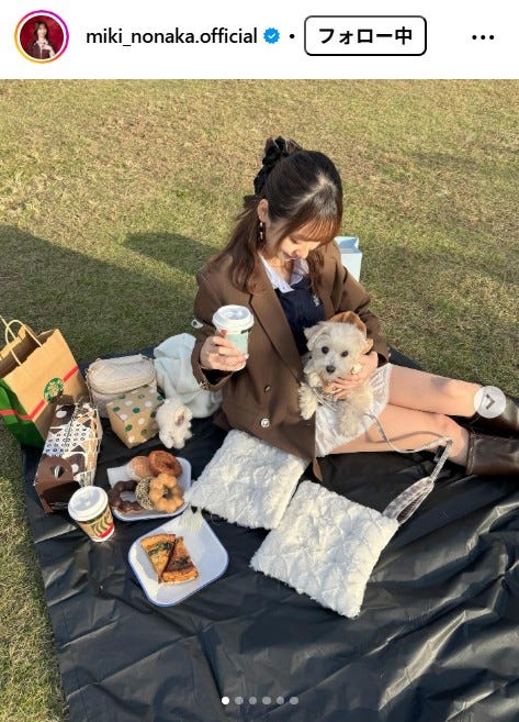 野中美希Instagramより