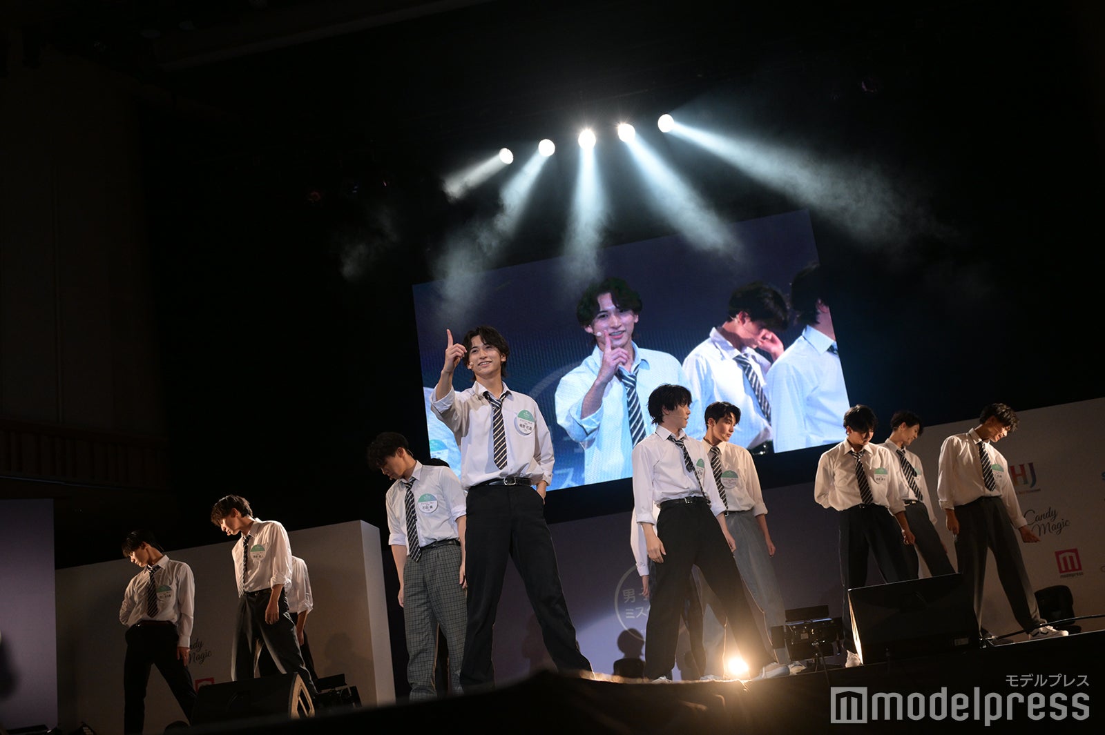 「男子高生ミスターコン2023」審査結果発表の様子（C）モデルプレス
